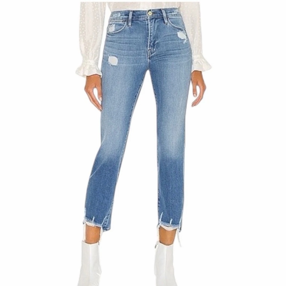 Frame Le High Straight Laskey Rips size 27 NWT - Picture 3 of 11